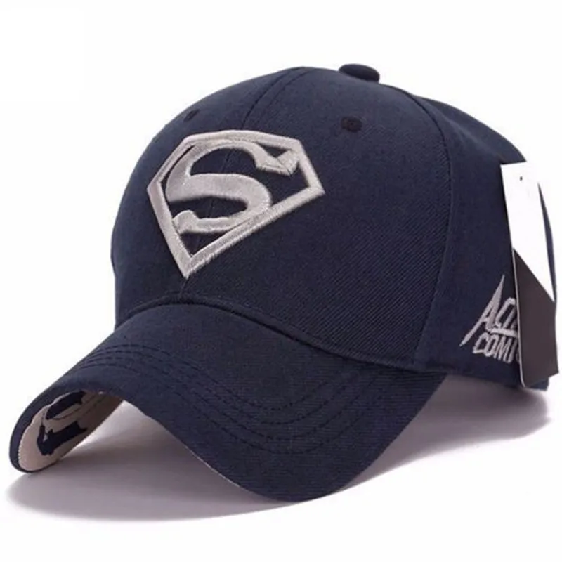 Мужская и Женская Бейсболка унисекс Snapback Регулируемая посадка бейсболка Супермен Хип-хоп стрейч шляпа