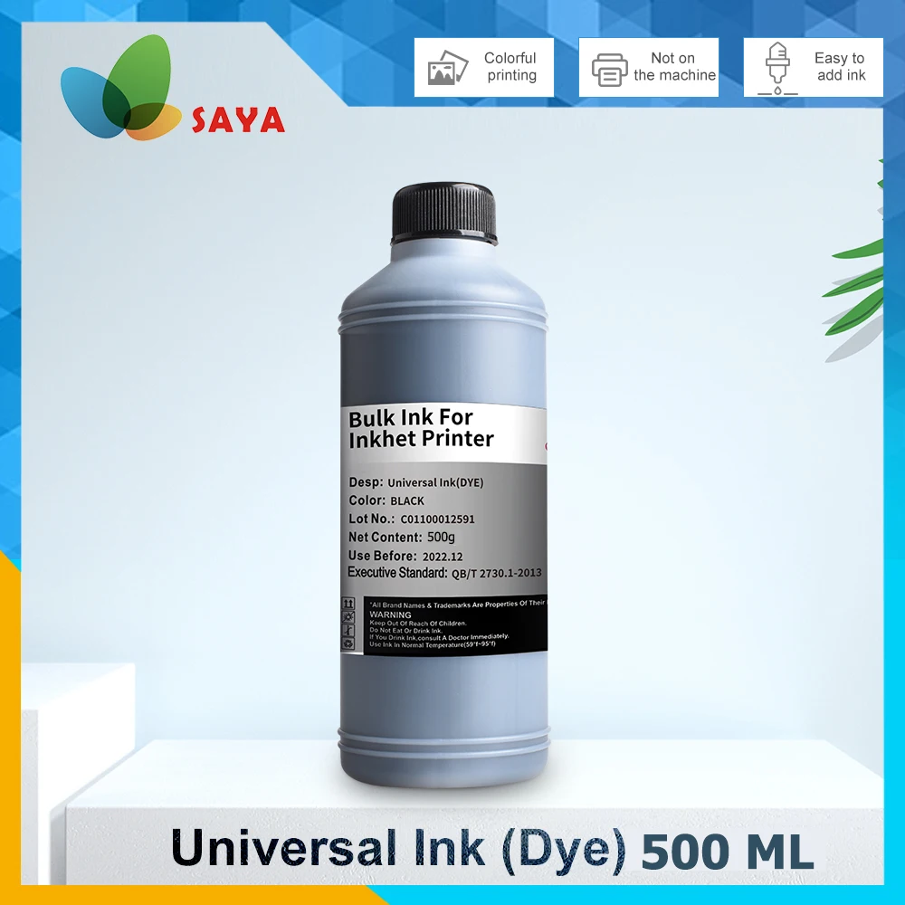 Cartouche d'encre noire universelle pour imprimante HP, 500ML, pour Epson,  Canon, Brother, système CISS, l3150, l4160, en vrac, livraison gratuite |  AliExpress