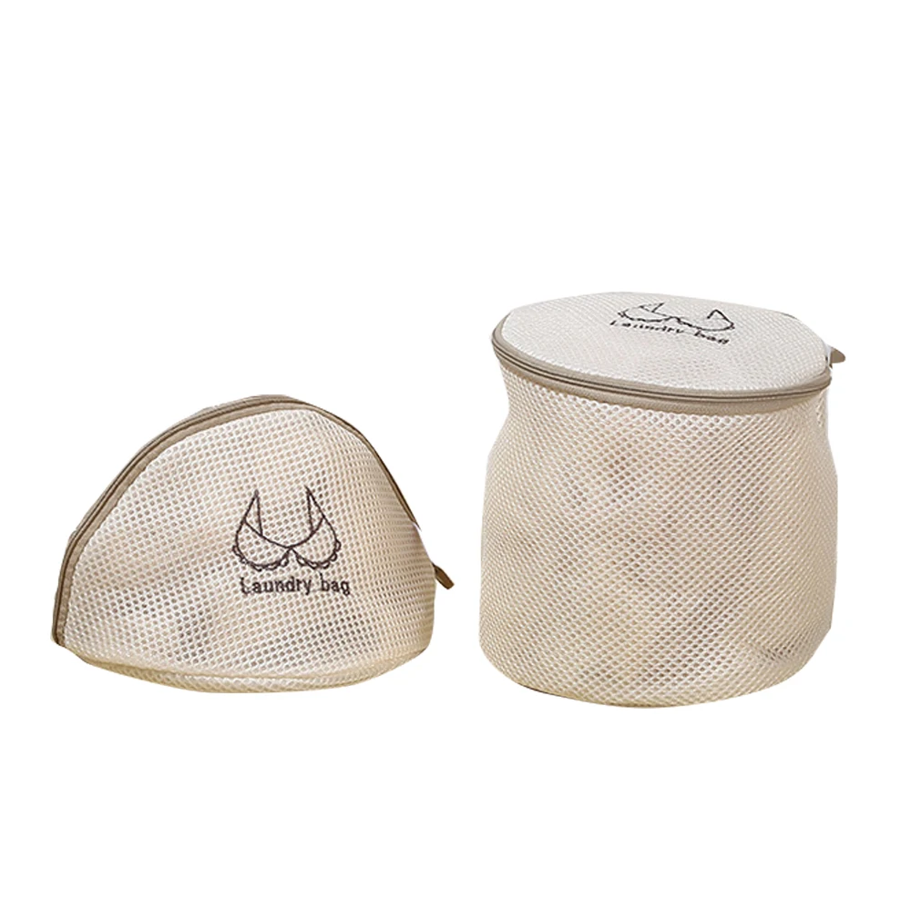 2PCS Сумка для белья из полиэфирной сетки на молнии, складная сумка для хранения белья, белья, бюстгальтера, органайзер для корзины для белья - Цвет: 2PCS
