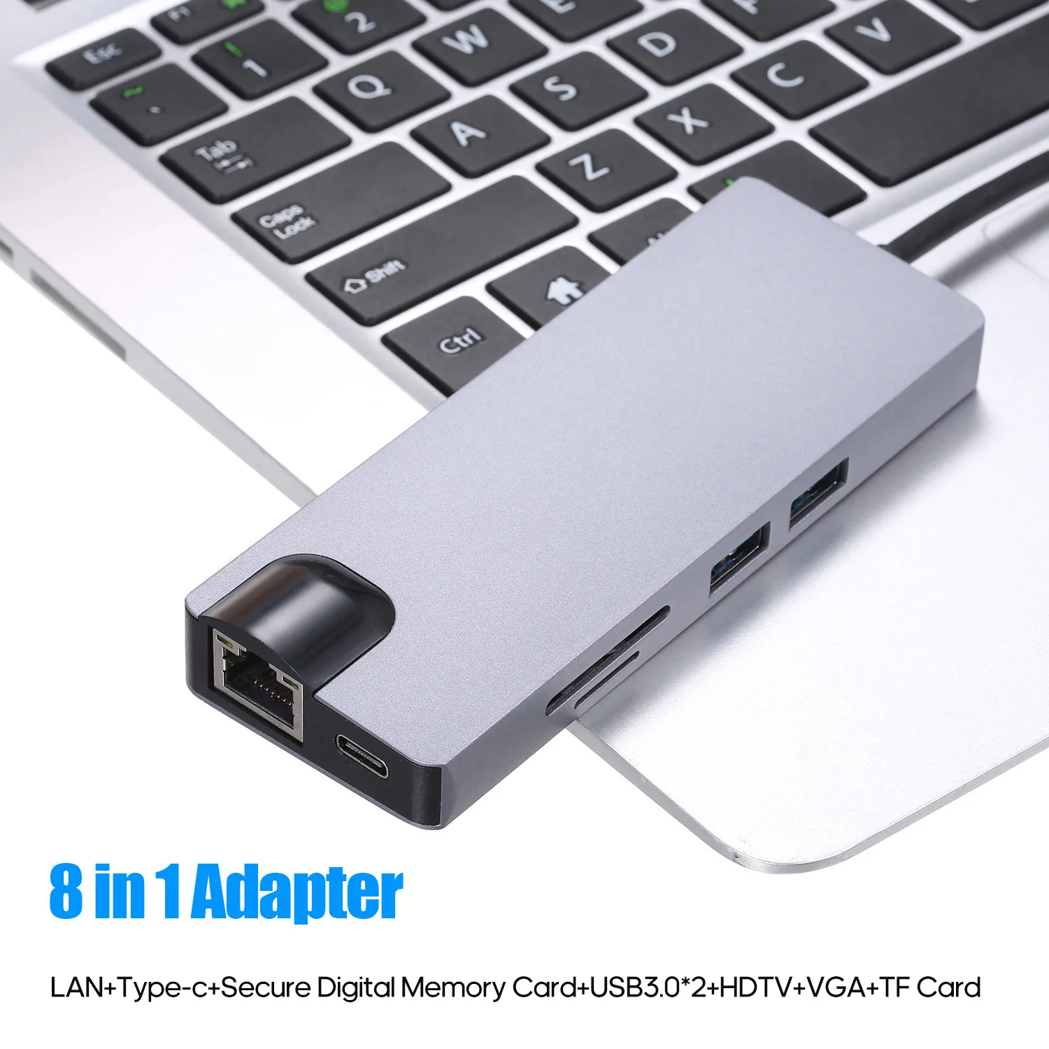 8 в 1 USB концентраторы адаптер type-C PD usb порт для зарядки USB 3,0 быстрая передача данных RJ45 HDTV VGA выход для samsung huawei MacBook