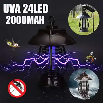 

New Product Solar Mosquito Killer Light 24 LED Lights Lantern Bug UVA Lantern Repellent Lamp with Waterproof Cap