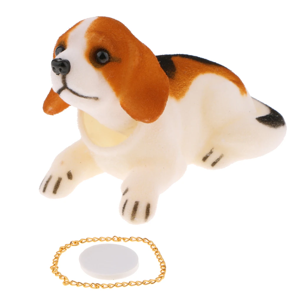 Beagle Bobbing Head Dog, Bobble Head Toy Dog Doll Car Dashboard