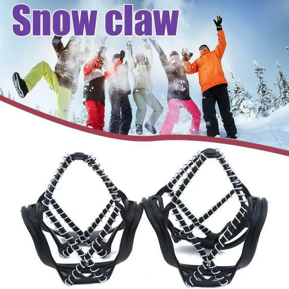 Wholesale 2Pcs Anti-Slip Spikes Cleat Crampons Shoe Cover Ice Snow Hiking Climbing Gripper 3