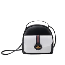 Сумка Для женщин стиль корейско-Стиль Для женщин сумка Модная контрастная Цвет с маленькой Пчелкой; мини-рюкзак Для женщин сумка