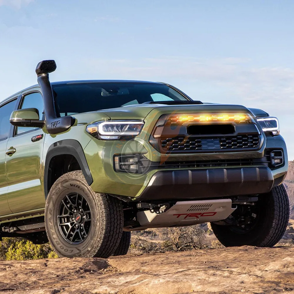 Вафельная Ткань Стиль решетка ABS для Toyota Tacoma TRD- PT228-35170 черный бампер передний гоночные решетки забора воздуха