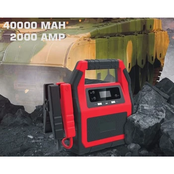 

Market Popular High Capacity 40000mAh Portable Emergency Tools Power Bank Battery 12V/24V Car Jump Starte For Car/Truck