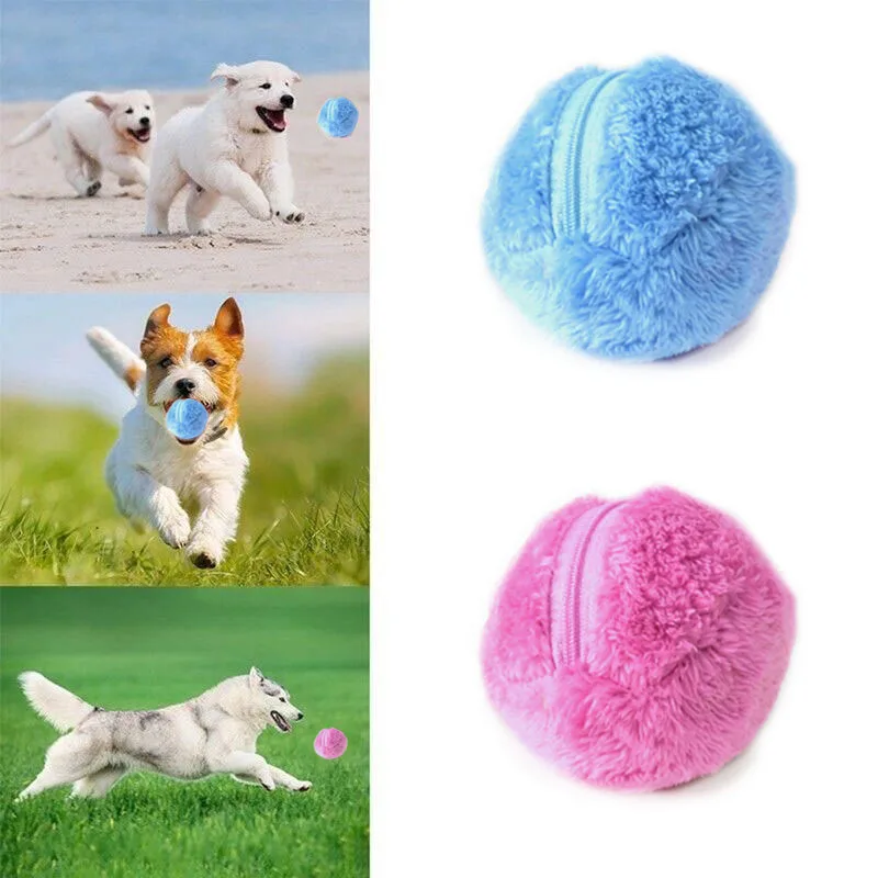 

Pet Electric Toy Ball Magic Roller Ball Toy Automatic Roller Ball magic ball Dog Cat Pet Toy Need To Use Battery Pet Plush Ball