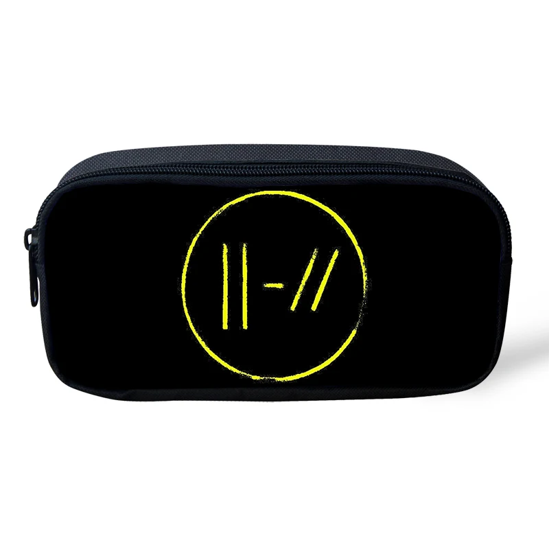 As Picture ThiKin Twenty One Pilots», с мультяшным принтом детская школьная сумка чехол большой ящик для хранения держатель винтажные канцелярские принадлежности для подростков Карандаш Чехол для макияжа - Цвет: As Picture