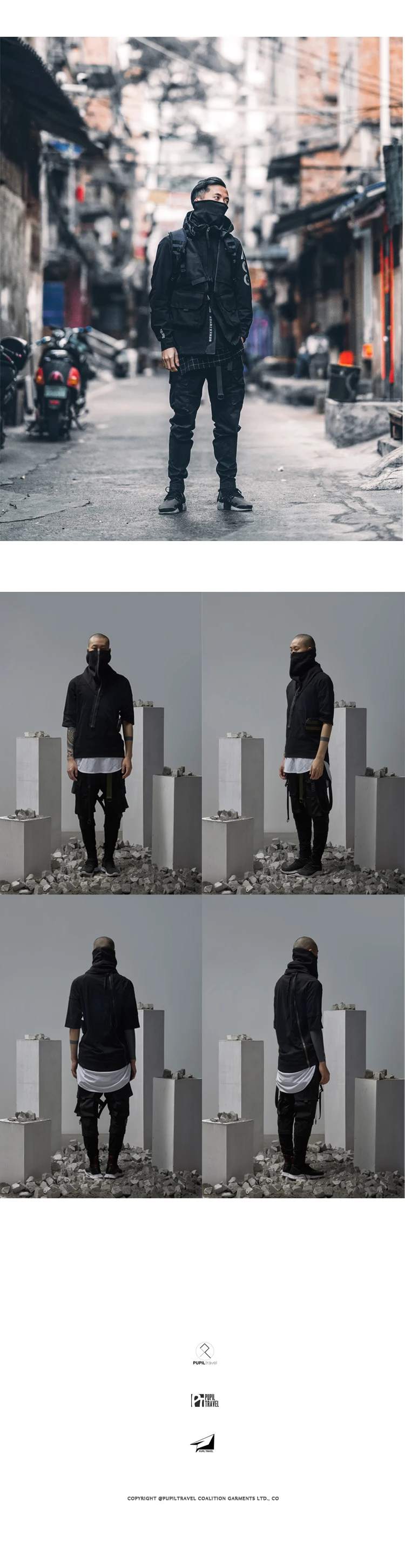 Pupil travel ninja mask snud techwear accessories streetwear japanese style