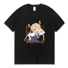 

Manga T-shirt Male Miss Kobayashi's Dragon Maid Tohru Anime Cosplay T Shirts Men Women Loose Cotton Crew Neck Tees Shirt New Top