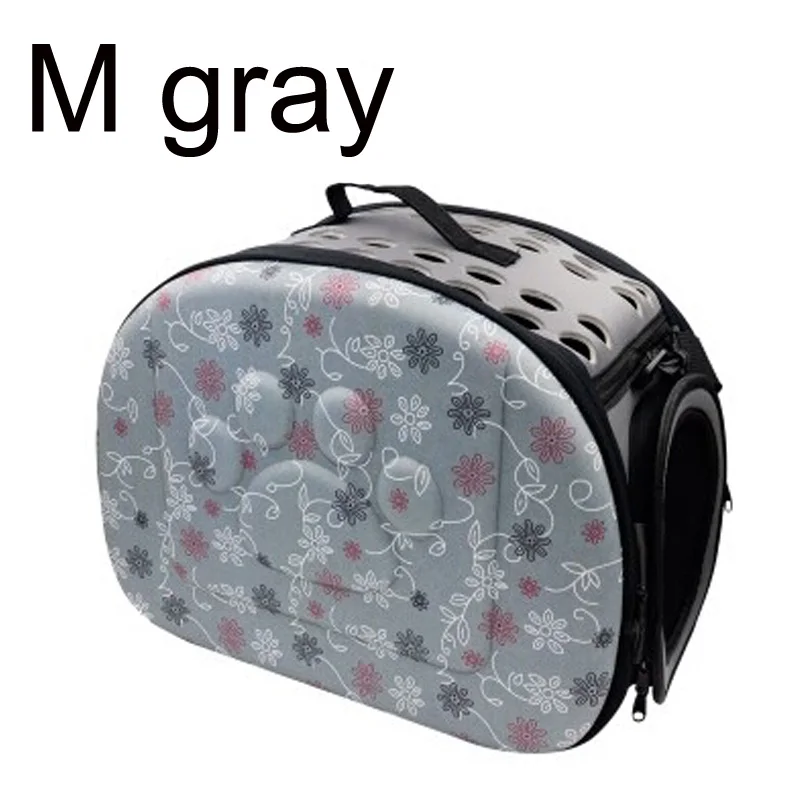 M Gray Переноска для собак, кошек, складная корзина, сумка, пластиковые сумки для переноски, товары для домашних животных, сумка для транспортировки - Цвет: M Gray