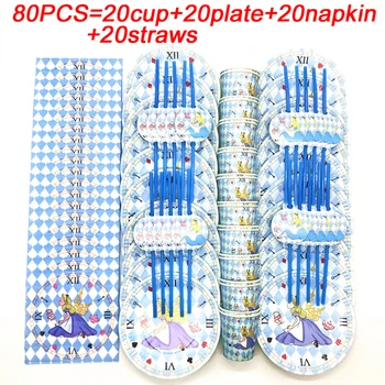 

Alice In Wonderland Cup Plates Straws Napkins Disposable Tableware Girls Alice In Wonderland Birthday Party Supplies Tea Party