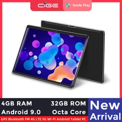 CIGE – tablette PC de 10 pouces, Android 9.0, Octa Core, 4 go de RAM, 1920x1200, IPS, 4G, LTE, appels téléphoniques, double bande 2.4G, 5G, Wifi 10.1, pour enfants 