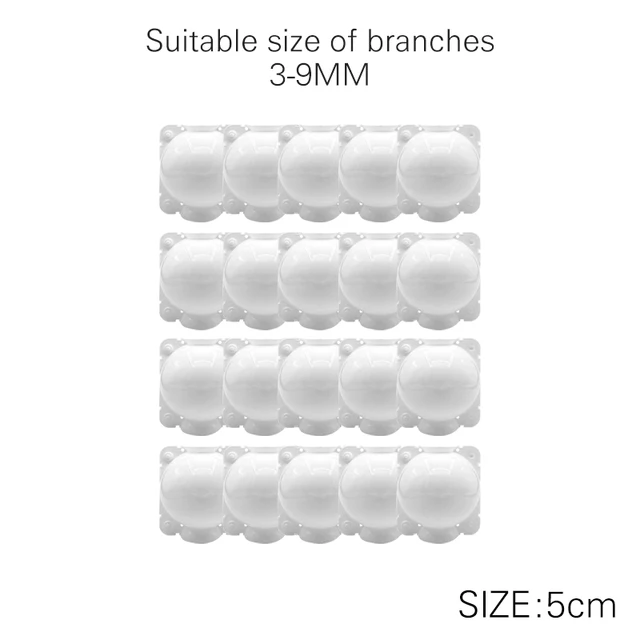 5cm White 20pcs