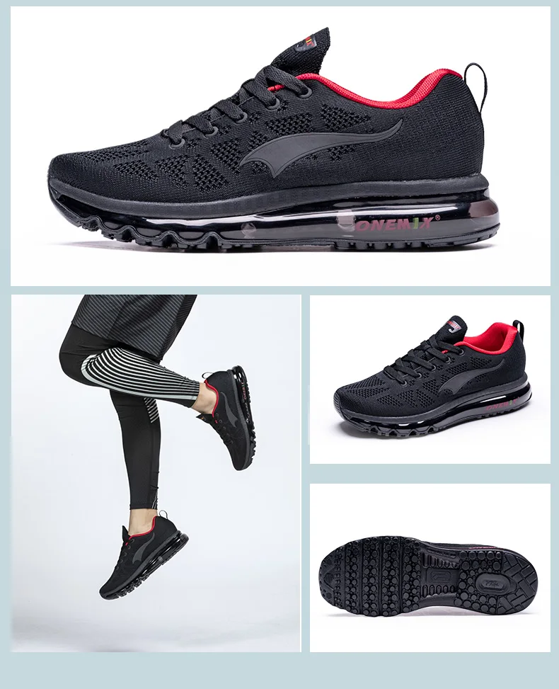 ONEMIX мужские кроссовки для бега, спортивная обувь для тенниса, Модные дышащие кроссовки на воздушной подушке, спортивные кроссовки