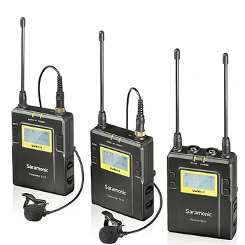 

Saramonic UwMic9 Wireless Microphone UHF Wireless Lavalier Microphone Video MIC for DSLR Canon Nikon Sony Camera Recording