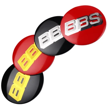 

4pcs 56MM Aluminum Logo BBS Car Wheel Center Caps Cover Emblem Badge decoration Stickers for BBS Car Styling