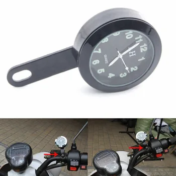 

Billet Aluminum Motorcycle Clock Shockproof Timetable Handlebar Watch Black