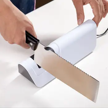 

Qutomatic Electric Household Knife Sharpener of 2- stage Portable Mini Knife Sharpener Machine for Kitchen Using Christmas