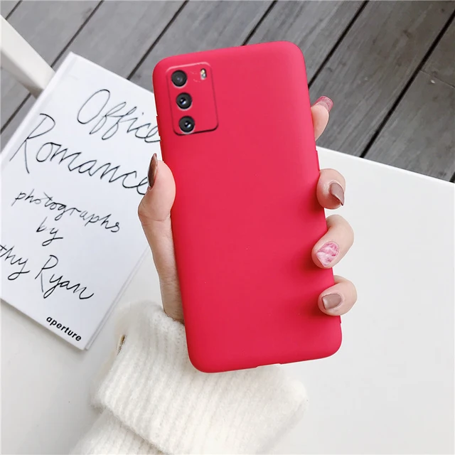 Candy Color Silicone Phone Case For Xiaomi Poco X3 Nfc M3 Pro F2 F3 GT C3 Pocophone F1 Global Matte Soft Tpu Back Fundas Cover Red
