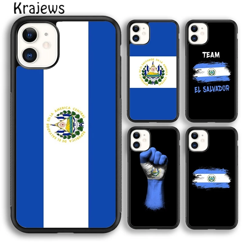 Мягкий чехол krajew с национальным флагом Сальвадора для телефона iPhone 5s 6s 7 8 plus X XR XS 11