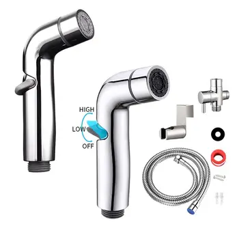

High Pressure Toilet Handheld Bidet Sprayer Ducha Cleaner Adjustable Spray Gun