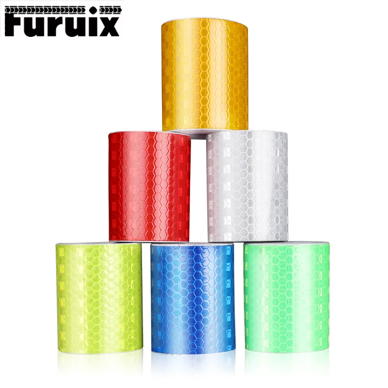 

1 Roll Car Reflective Tape Sticker Safety Mark Car Styling Self Adhesive Warning Tape Motorcycle Bicycle Film Decoration Tools