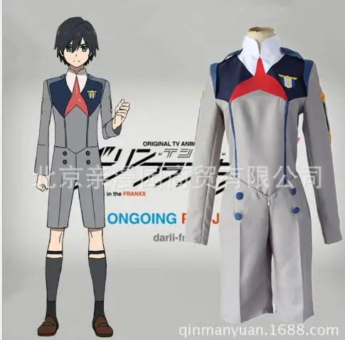 

DARLING in the FRANXX Cosplay HIRO ICHIGO Zero Two MIKU Costume KOKORO School Uniform Sets Suit Outfit