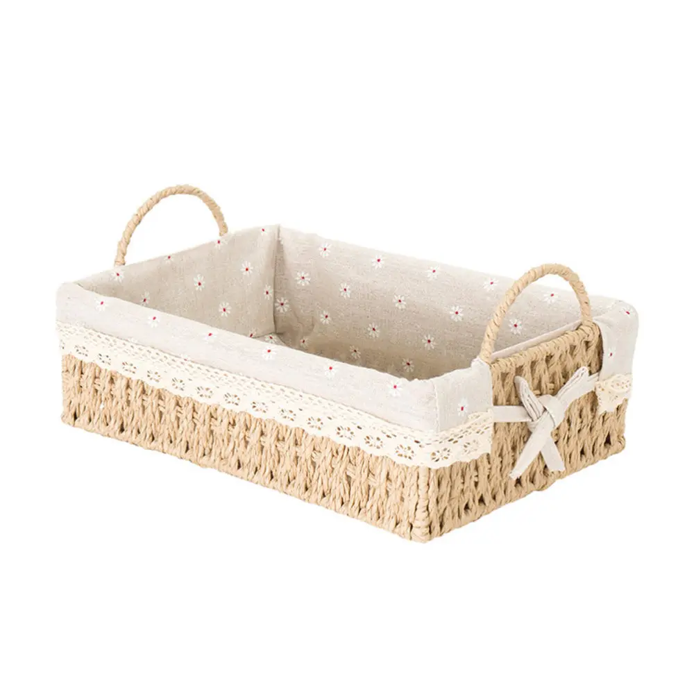 1pc Hand Woven Flower Basket Simple Storage Basket Home Decorative Basket Storage Baskets Aliexpress