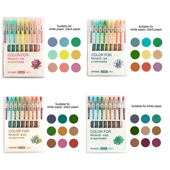 

9pcs Retractable Gel Pen Set 9Colors Gel Pen Smooth Writing Fine Point Color Inks For Drawing Writing Stationary School Supplies