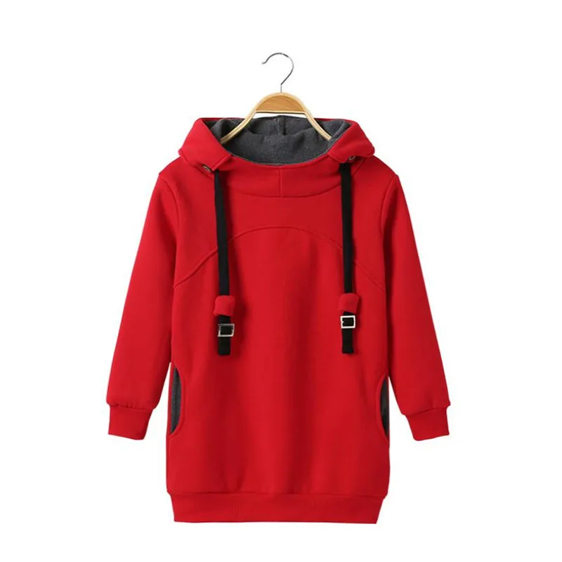 

Winter Girls Dress New 2019 Plus Velvet Thicken Straight Sweatshirt Dress Casual Soild Hoodies Dress 3-12Yrs Teen Girl Clothes