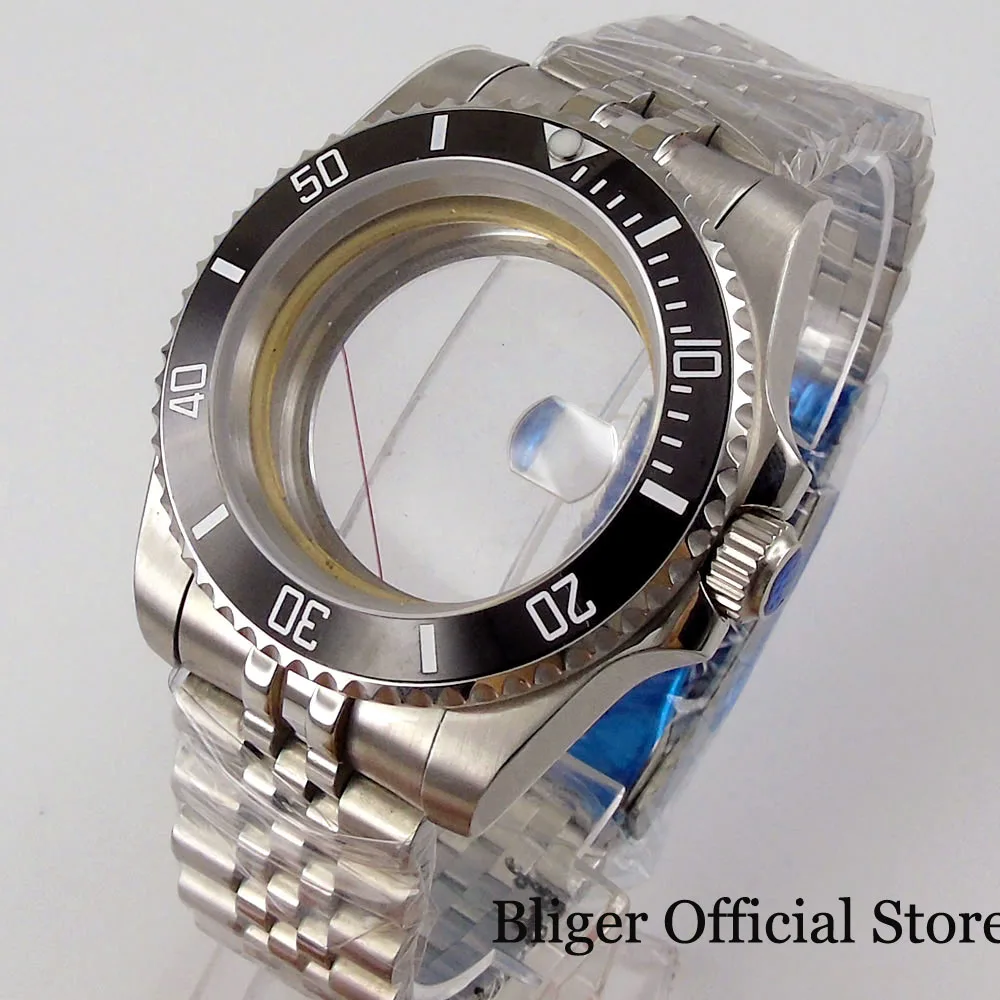 BLIGER SUB 40 мм корпус для часов с автоматическим подзаводом fit MIYOTA 8215 821A Минчжу 2813 NH35A