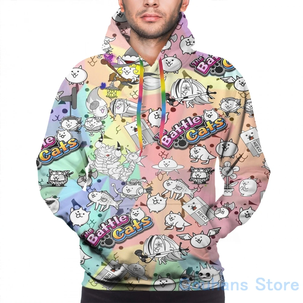 Mens Hoodies Sweatshirt for women funny Battle Cats(15) print Casual hoodie StreatwearHoodies