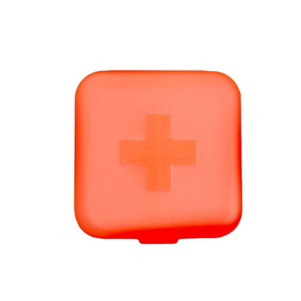 Joylife Портативный путешествия 4 сетки контейнер для таблеток Box Дело Контейнер мини Медицина Организатор - Цвет: Красный