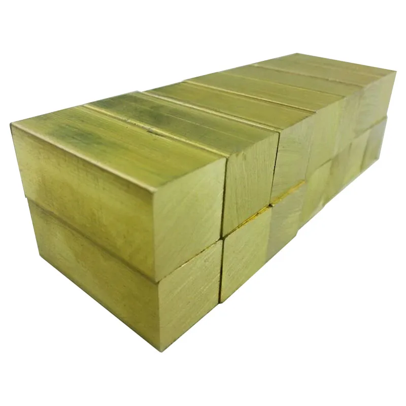 

The knife handle hand material brass ingot 50*30*10mm Brass block