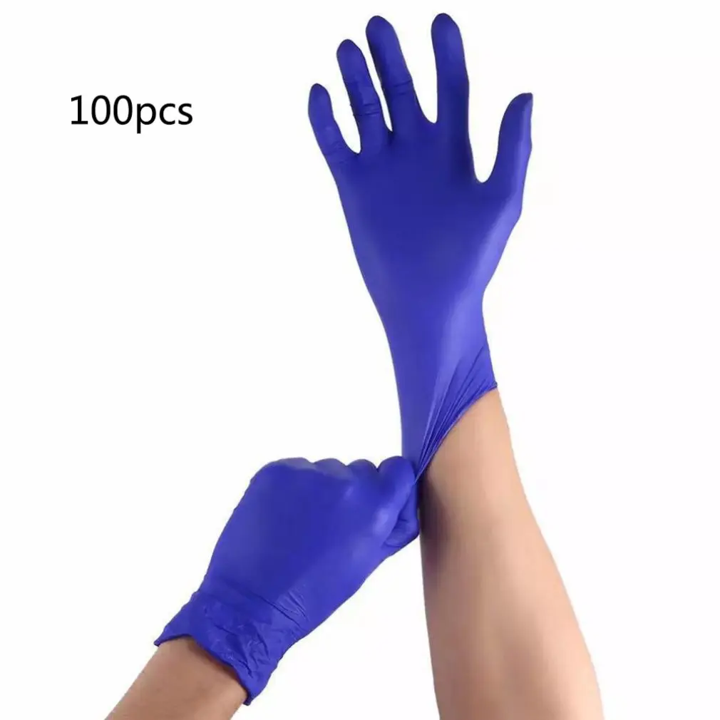 

Disposable Nitrile Gloves Oil-proof Black Nitrile Tattoo Barber Labor Insurance Industrial Gloves outdoor