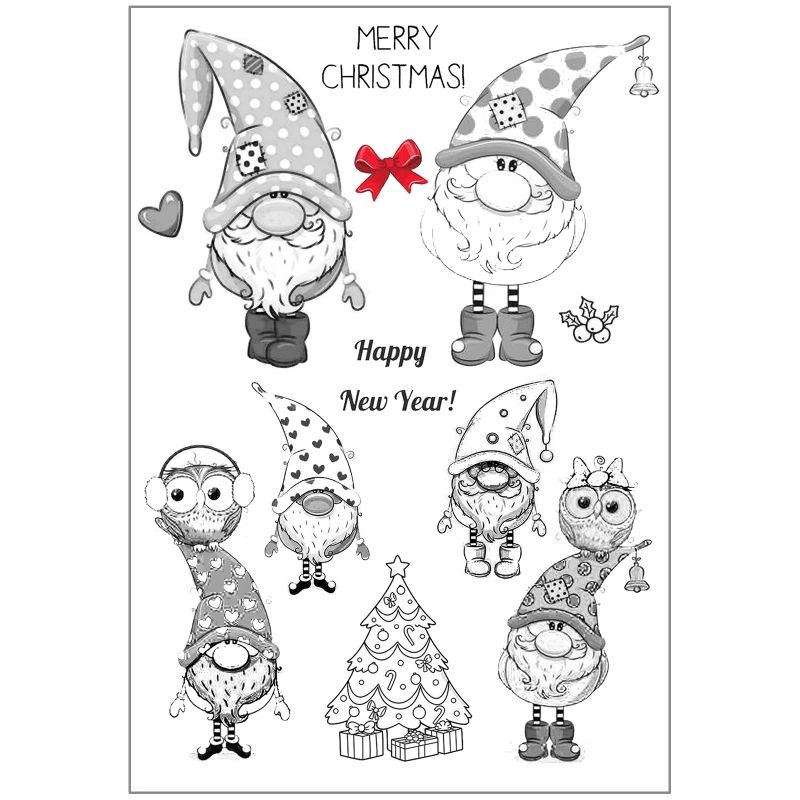 

Christmas Dog DIY Silicone Clear Stamp Cling Seal Scrapbook Embossing Album