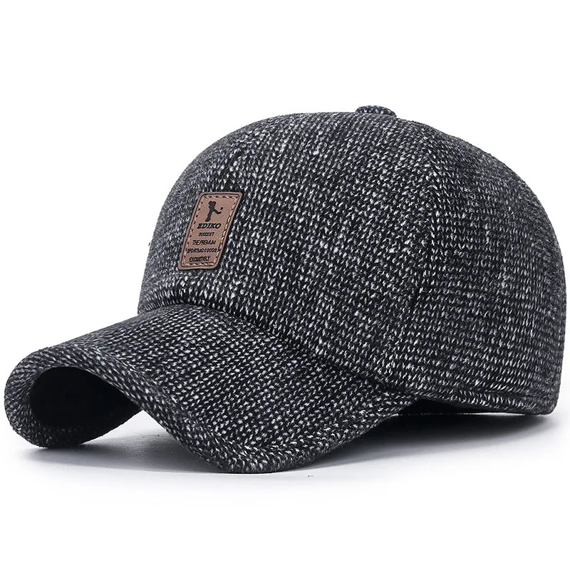 [NORTHWOOD] Зимняя Шапка Мужская Бейсболка Earflaps Gorra Hombre Открытый Теплый Сгущает Приспособленный Шапка Бренд Snapback Hat Для Взрослых