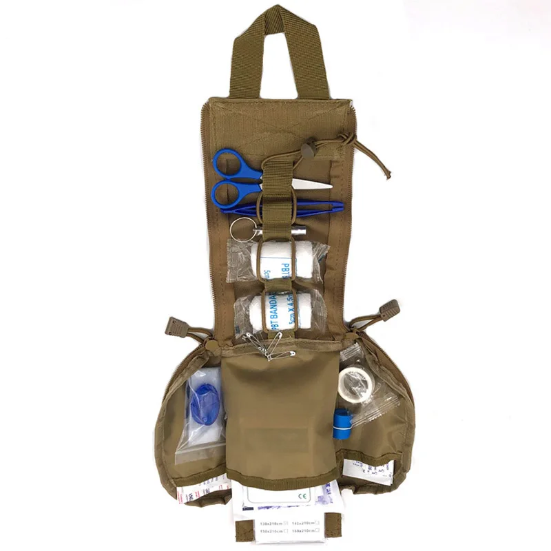 Тактическая аптечка для первой помощи, дорожная медицинская сумка, поясная сумка, аксессуары, сумка, аварийный чехол, набор для выживания 1000D, нейлоновый чехол