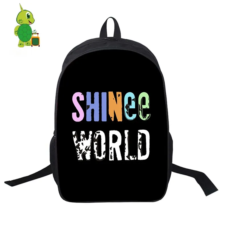 Мир SHINee Jonghyun/Taemin рюкзак для женщин и мужчин повседневный рюкзак для ноутбука для подростков рюкзак для студентов вентиляторы дорожные сумки - Цвет: 3