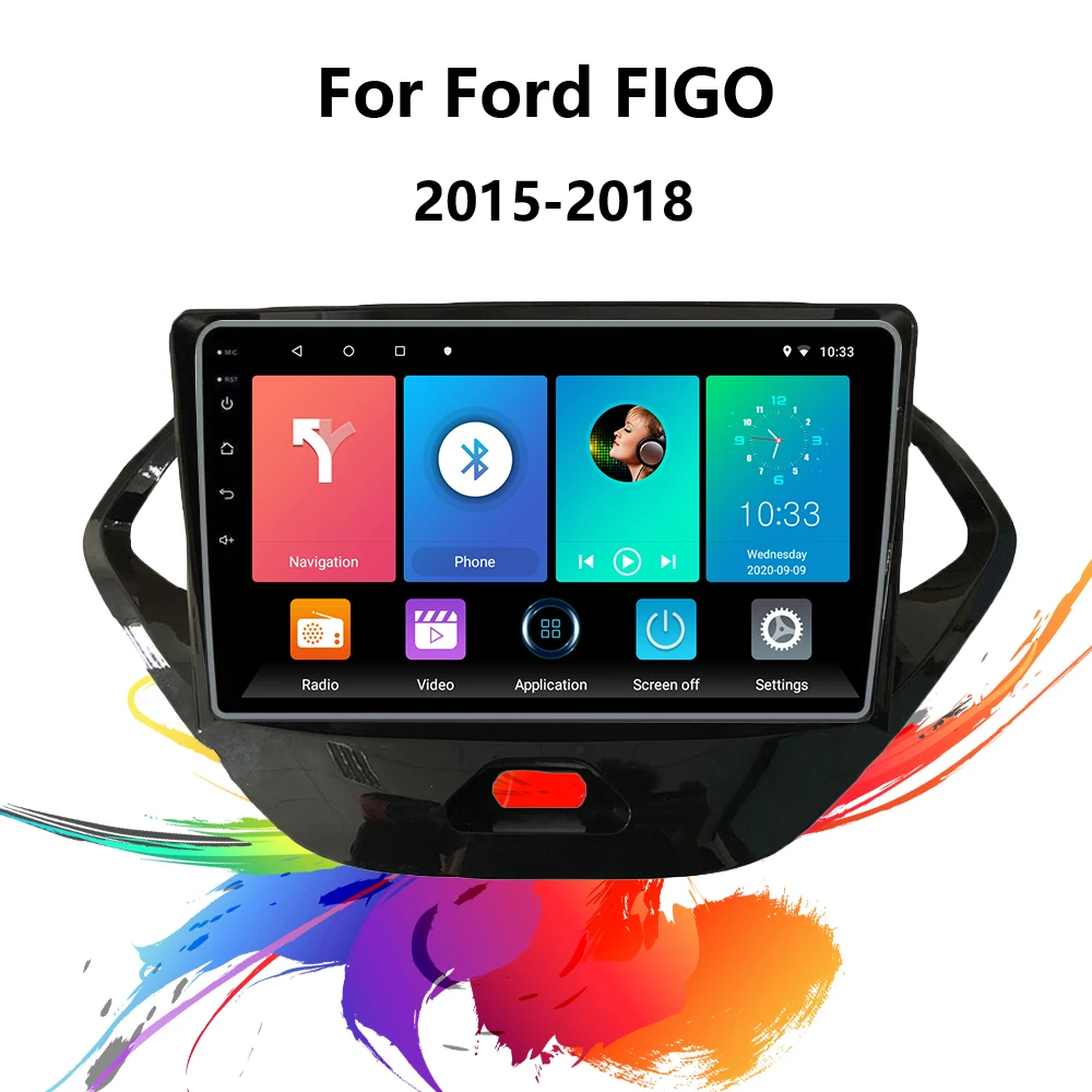 For Ford Figo 20152018 9 Inch 2 Din Car Multimedia Player Android Wifi