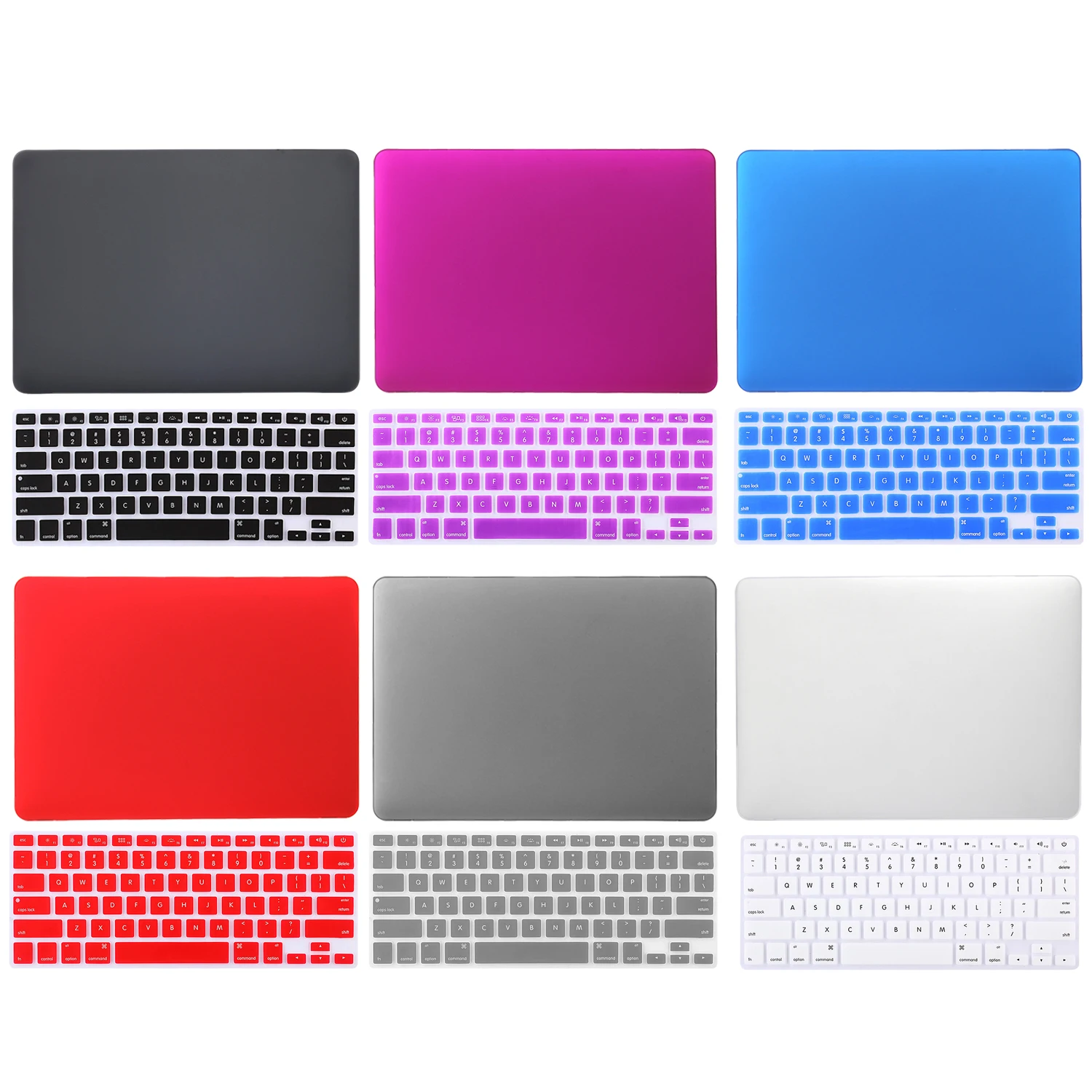 

Elisona Scratchproof Crystal Plane Laptop Protective Case with Keyboard Cover for Apple Mac Retina Pro 13 15 inch 2013 2014 2015