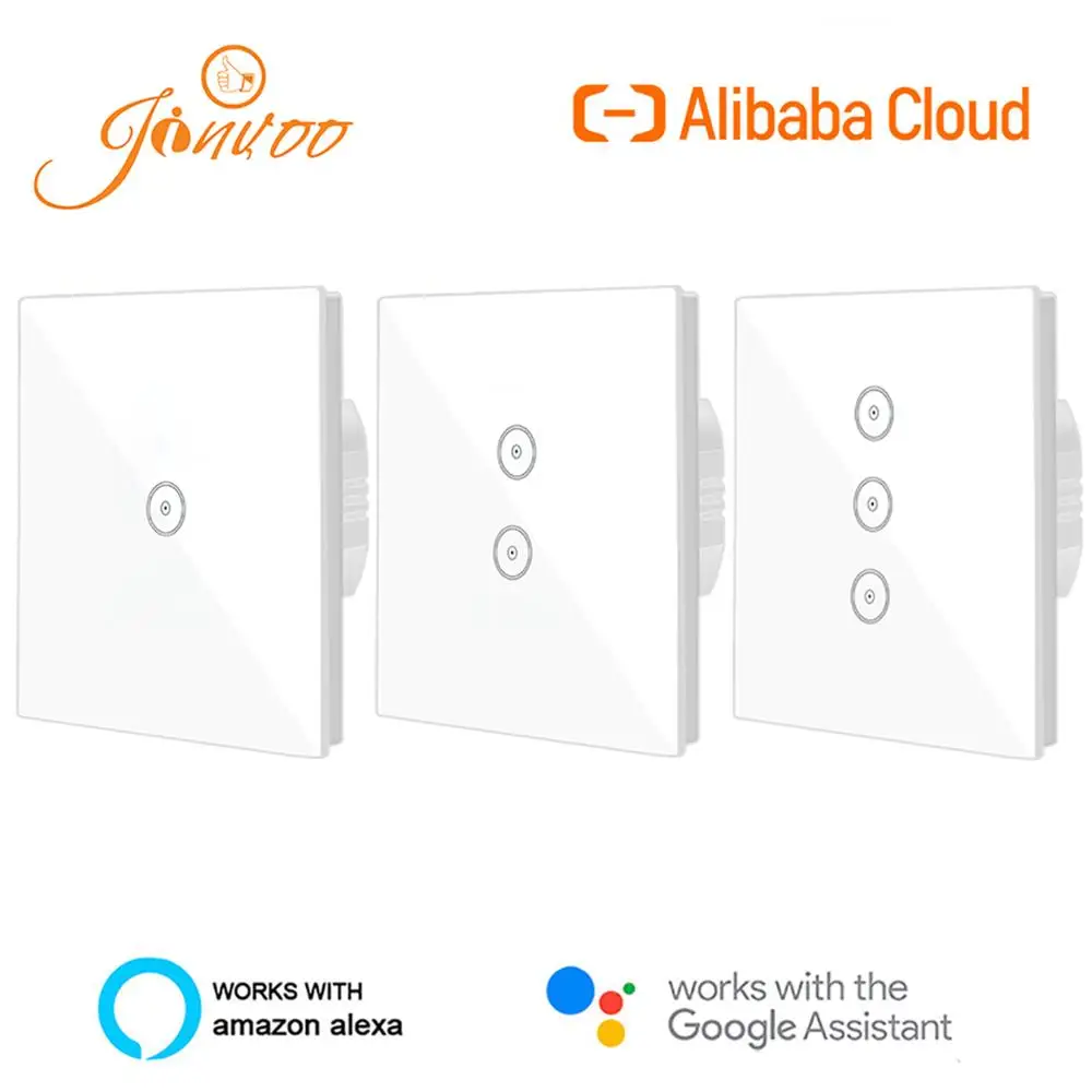 Смарт переключатель Jinvoo WiFi светильник стандарт ЕС Alexa Google домашнее приложение