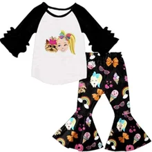 Эксклюзивный красивый комплект для девочек; ; осенняя одежда для девочек с изображением тыквы