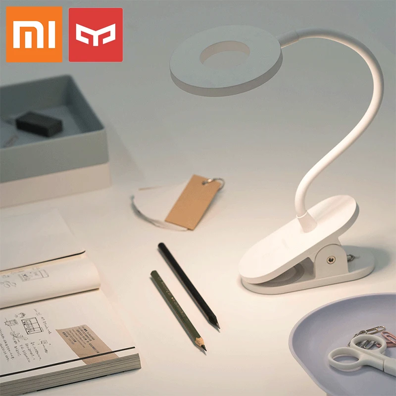 Xiaomi светодиодный гибкий держатель Yeelight 3900K USB Перезаряжаемый зажим Настольная