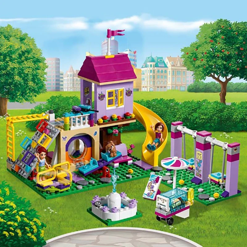 Друзья Heartlake City игровая площадка Совместимость legoinset 41325 строительные блоки для