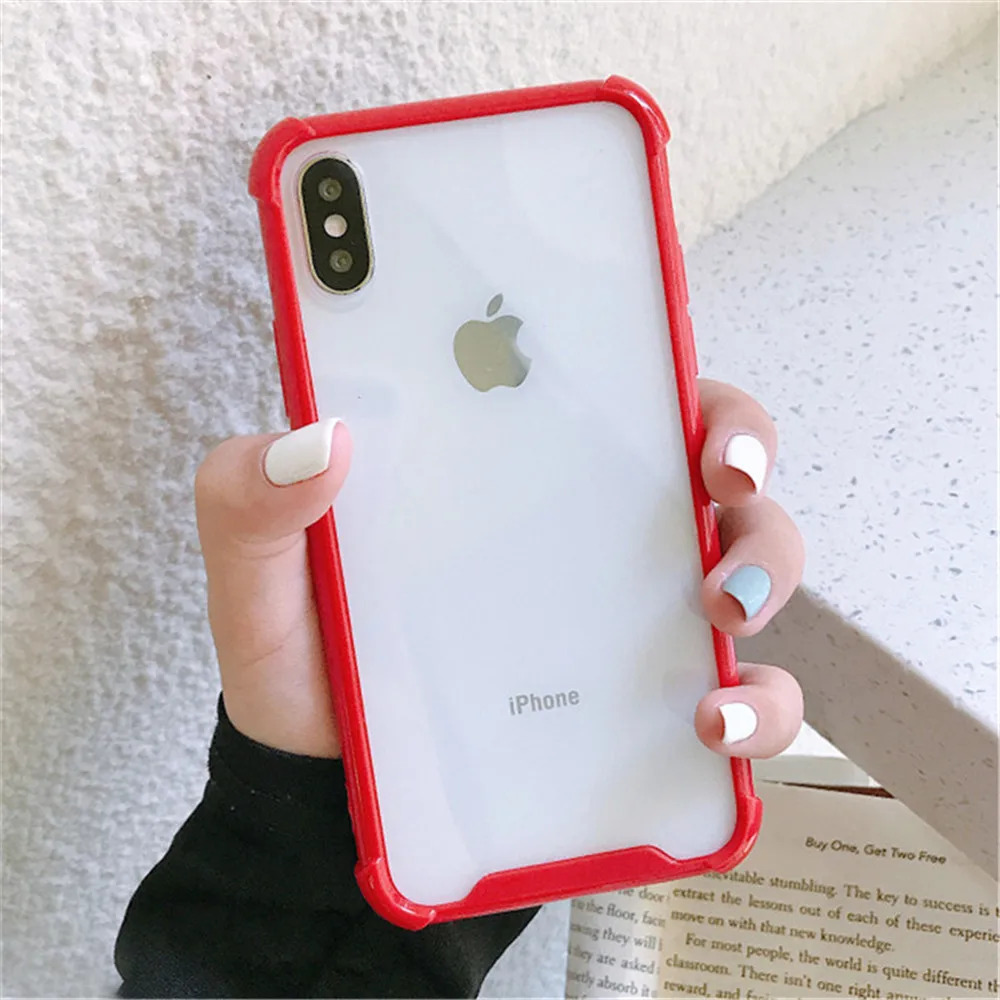 Lovebay Простые Чехлы для телефона для iphone X XS XR XS Max ТПУ карамельного цвета акриловые для iphone 7 8 Plus 11 Pro Max парные чехлы