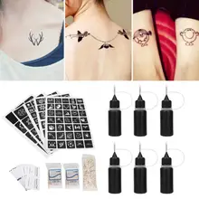 Профессиональная временная татуировка чернила сок пигмент набор тела Пигмент Макияж набор инструментов Быстрая окраска макияж пигменты татуировки набор