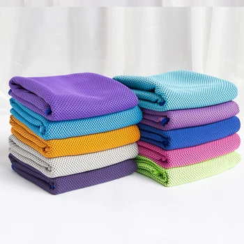 

2pcs/pack Nylon Polyester Cold Sport Towel Cooling Towels For Head Neck Body Quick Dry GYM Yoga Towel Home Outdoor Sport Use