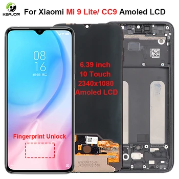 

Display For Xiaomi Mi 9 Lite CC9 LCD Display Touch Screen With Frame Amoled LCD For Xiaomi Mi 9 Lite Display Screen Replacement